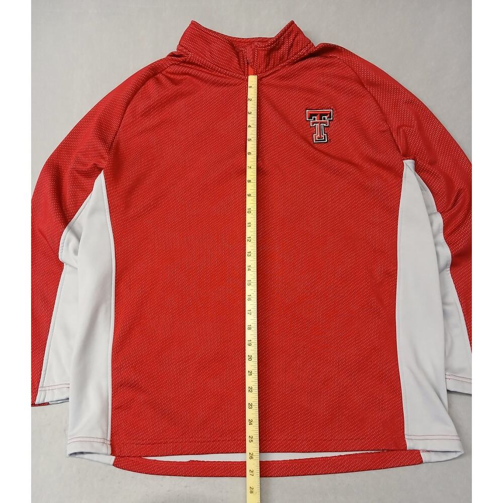 Rivalry Threads (2XL) Red Texas Tech Raiders Zip Pullover - Picture 2 of 10